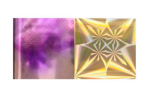 Foil DUO Purple-Pink Marble / Gold Star