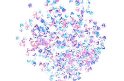 Met. 3D Triangle - AB PINK