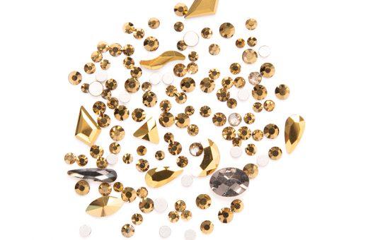Mixed Crystal jewels - VINTAGE GOLD