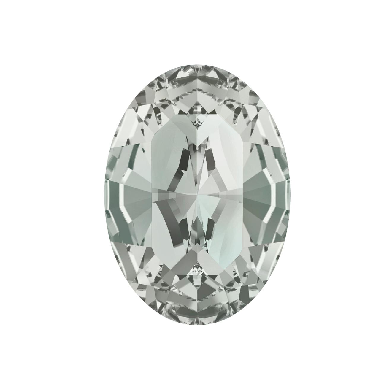 Oval Swarovski Black Diamond