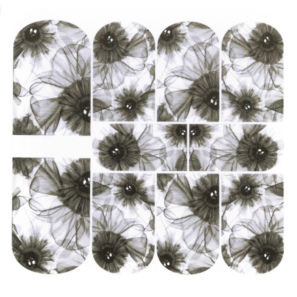 Superslim Waterdecals - B&W Floral