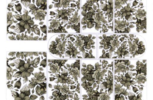 Superslim Waterdecals - B&W Rose