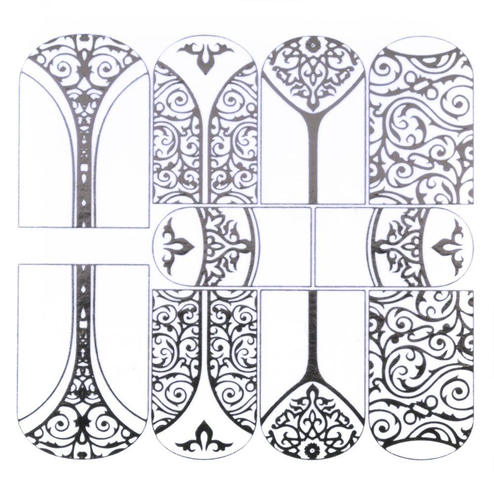 Superslim Waterdecals - Foil Silver #2
