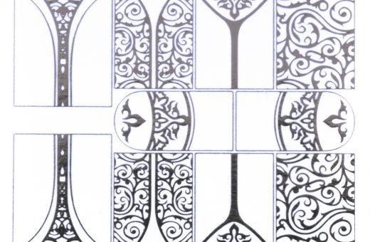 Superslim Waterdecals - Foil Silver #2