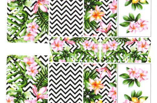 Superslim Waterdecals - Tropical Flower