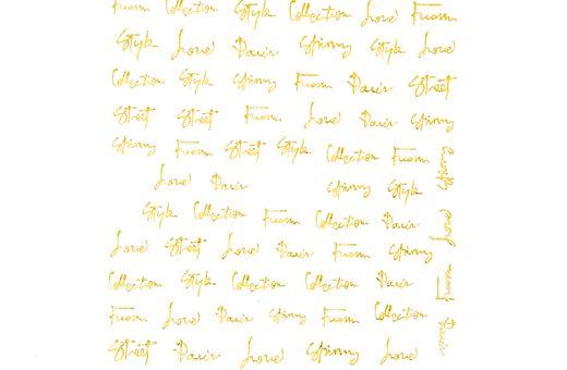 Stickers Text - Style Gold