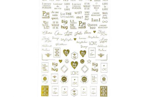 Stickers Text Gold
