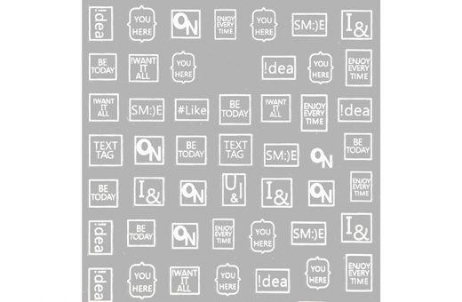 Stickers Text - You White