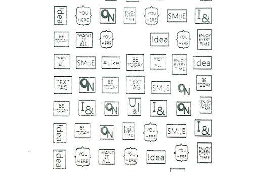 Stickers Text - You Silver