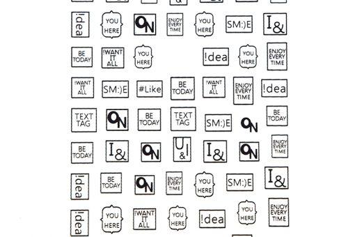 Stickers Text - You Black