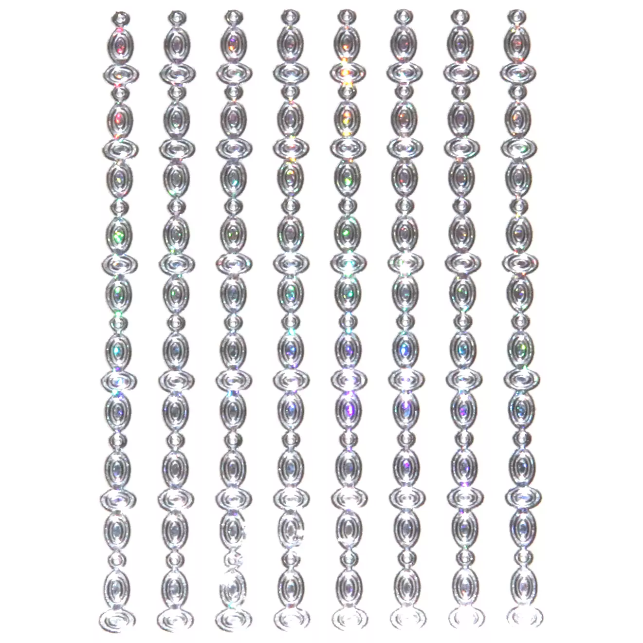 Stickers - Tiras aros plata