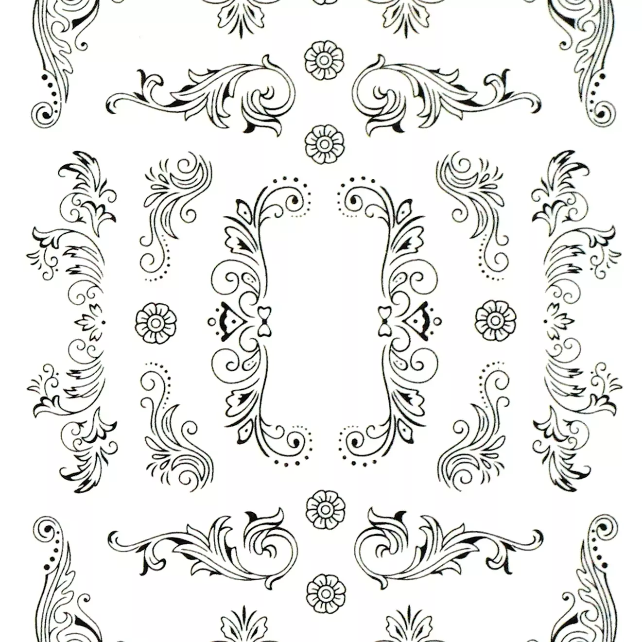 Water Decals negro vintage