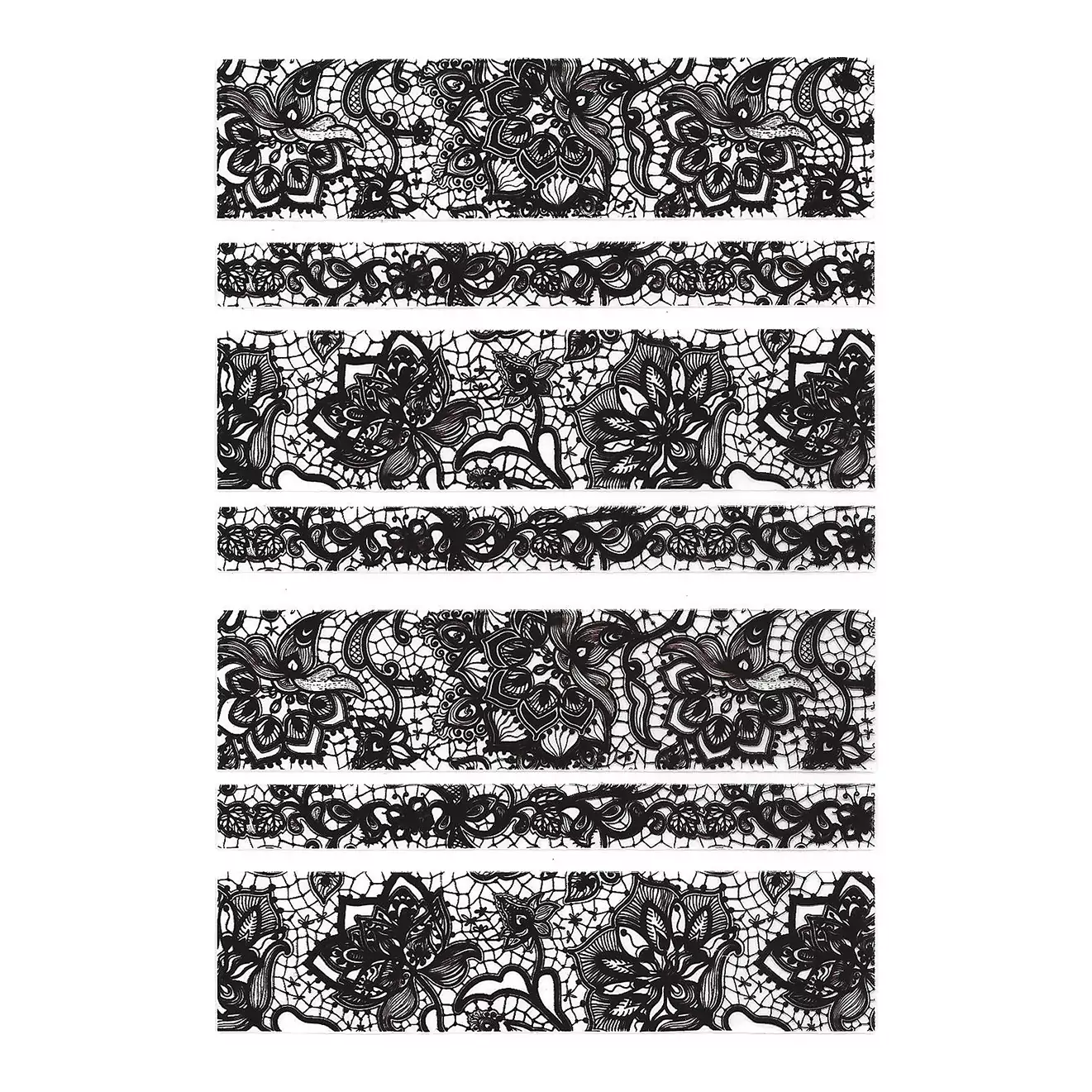 Ultra slim stickers black lace