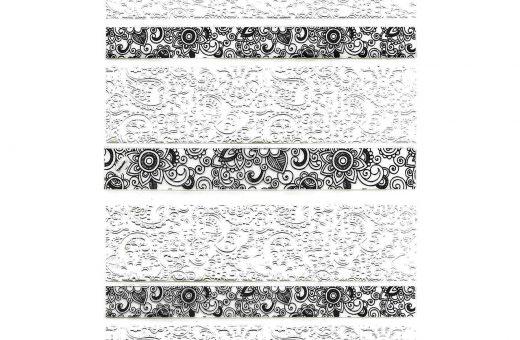 Ultra slim stickers black & white lace