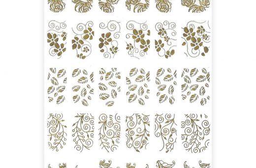 Relief Stickers Gold