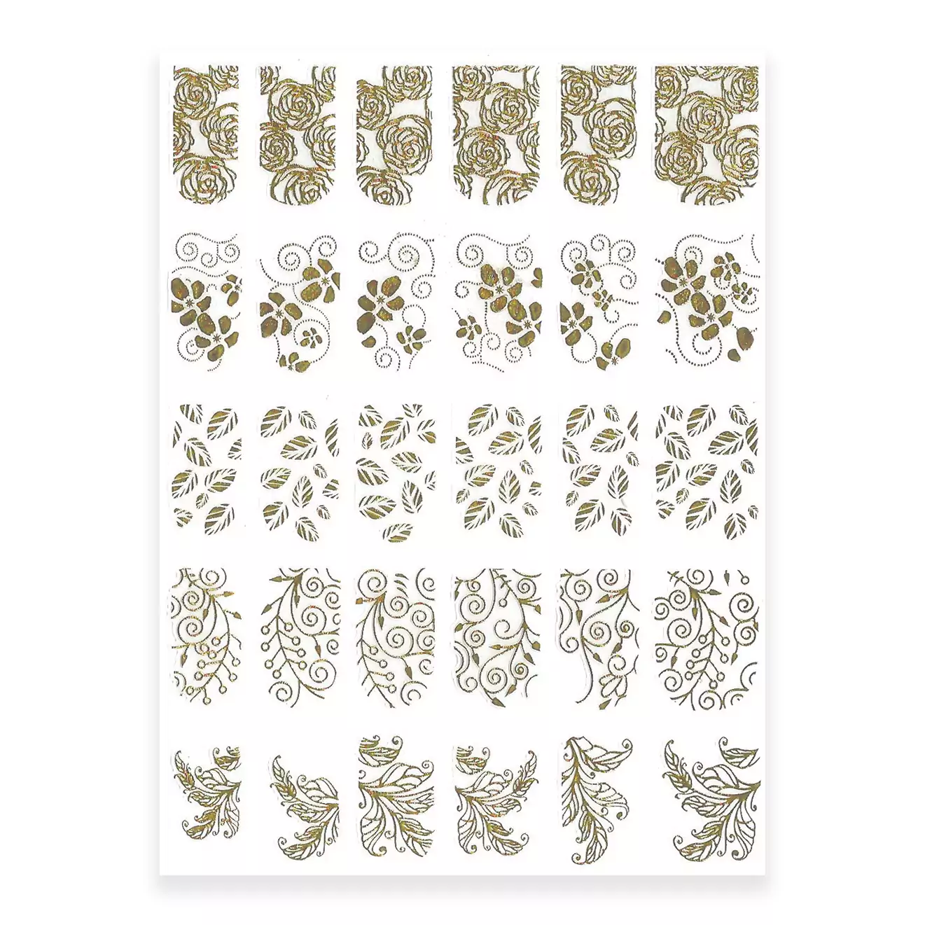 Relief Stickers Gold