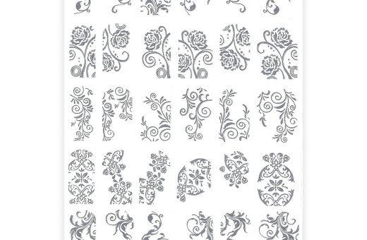 Relief Stickers Silver