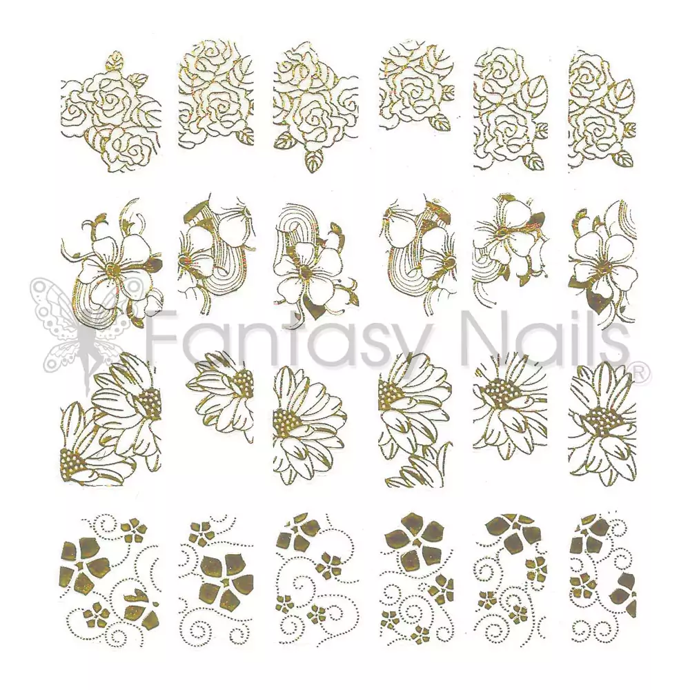 Relief Stickers Gold