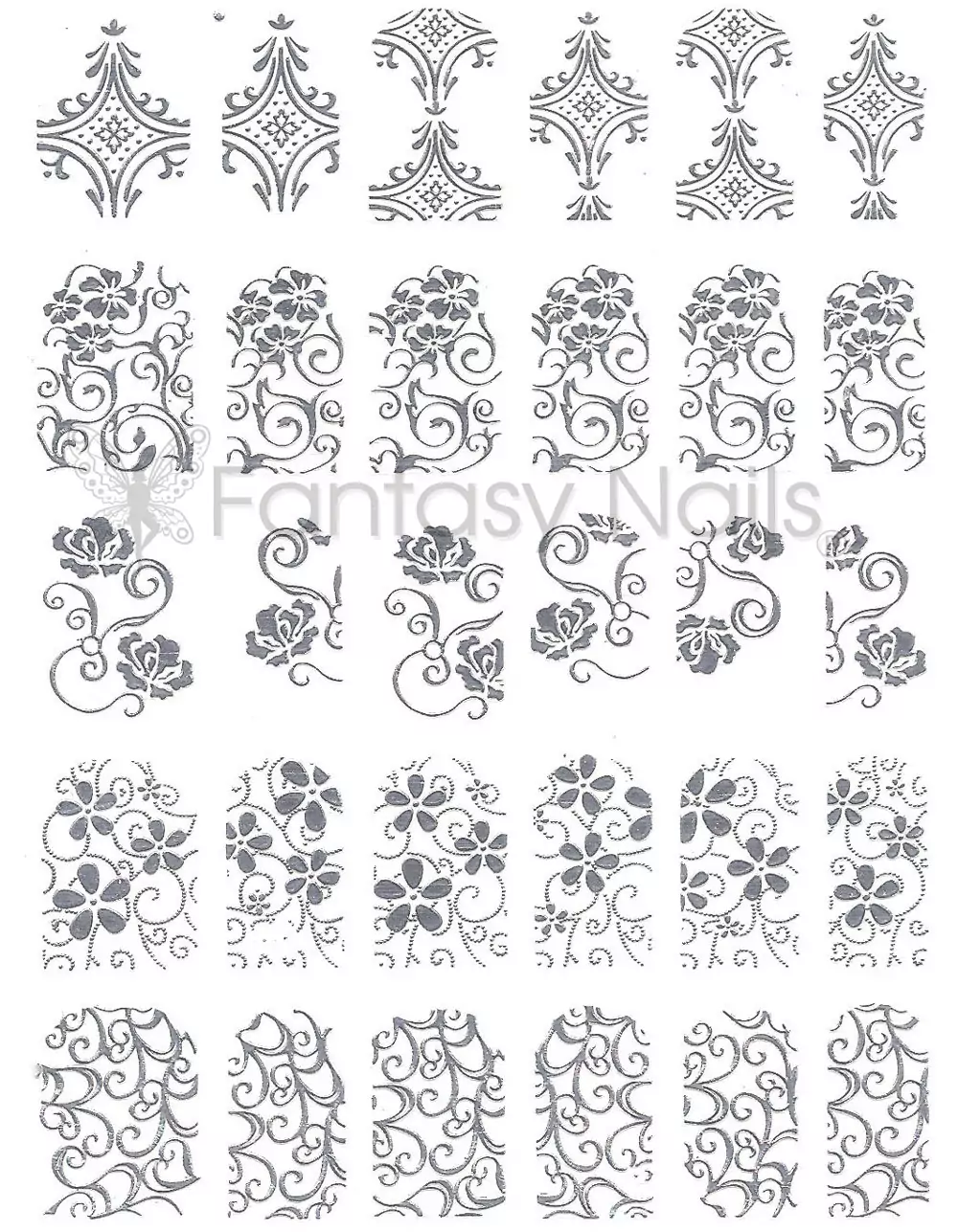 Relief Stickers Silver