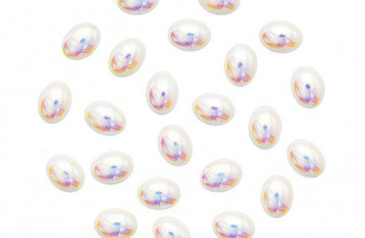 AB White Pearl Large Oval