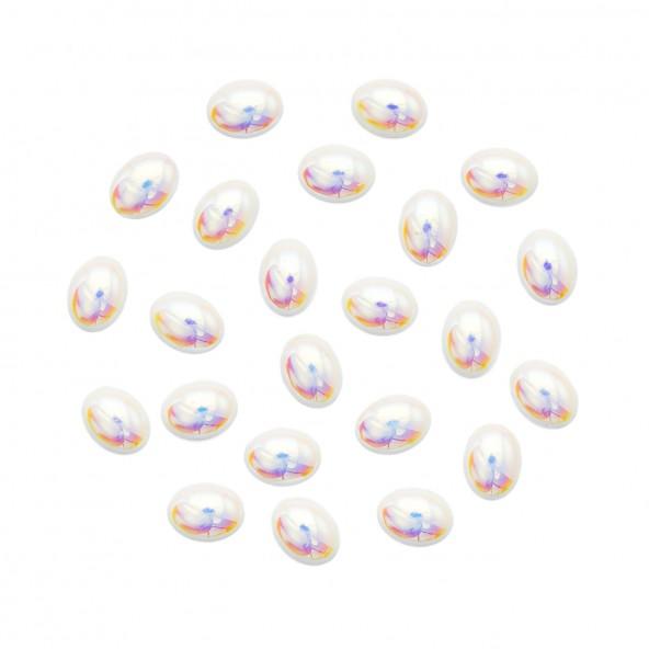 AB White Pearl Large Oval