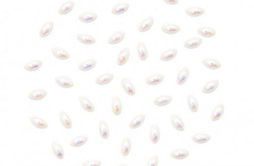 AB White Pearls Mini Oval