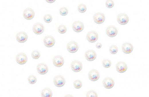AB White Pearls Circle Mix