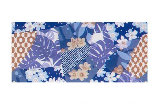 Foil Floral - Blue Tropic