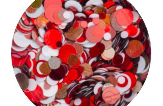 Circles Mix Red Bronze White
