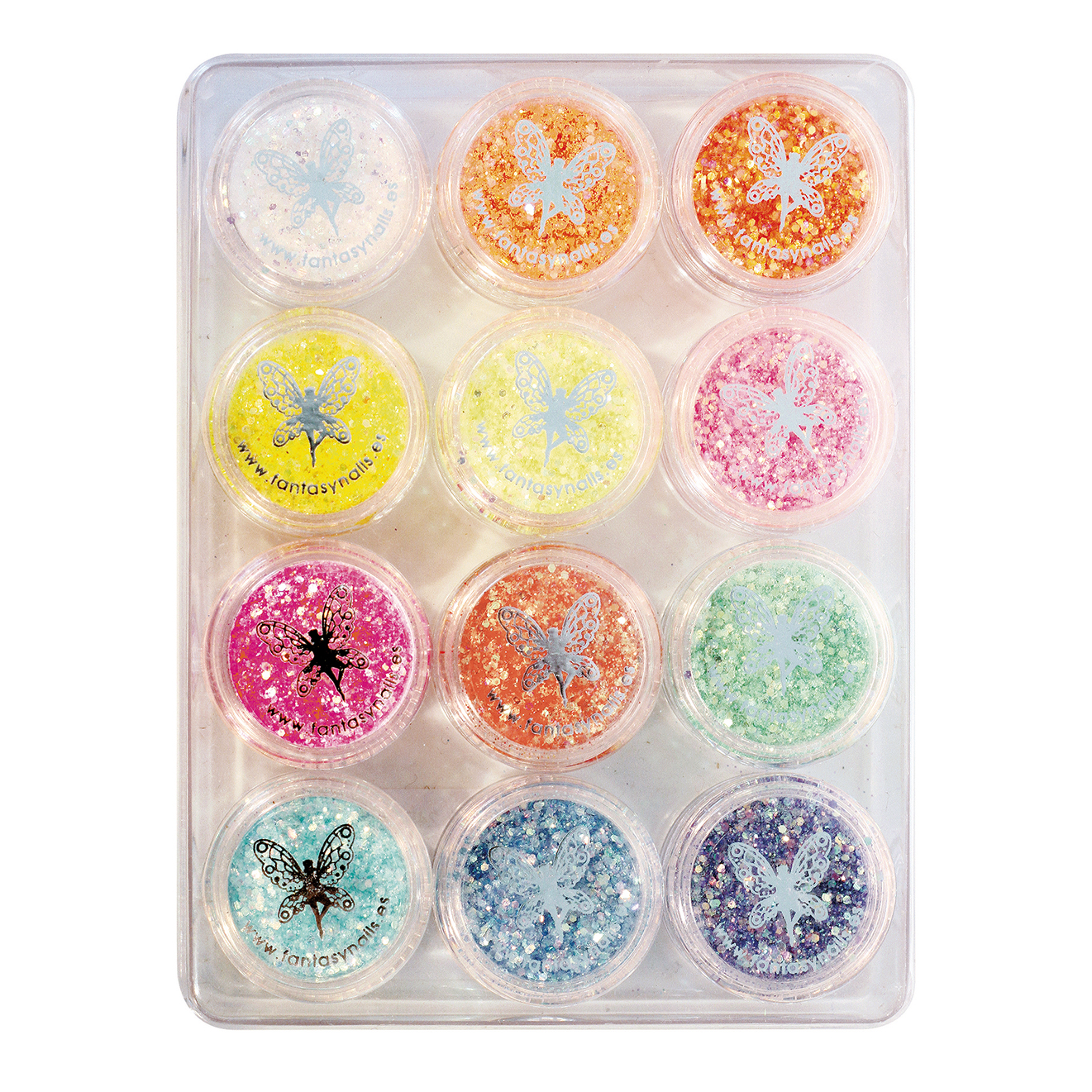 Glitter Kit of 12 colors - MIX PASTEL