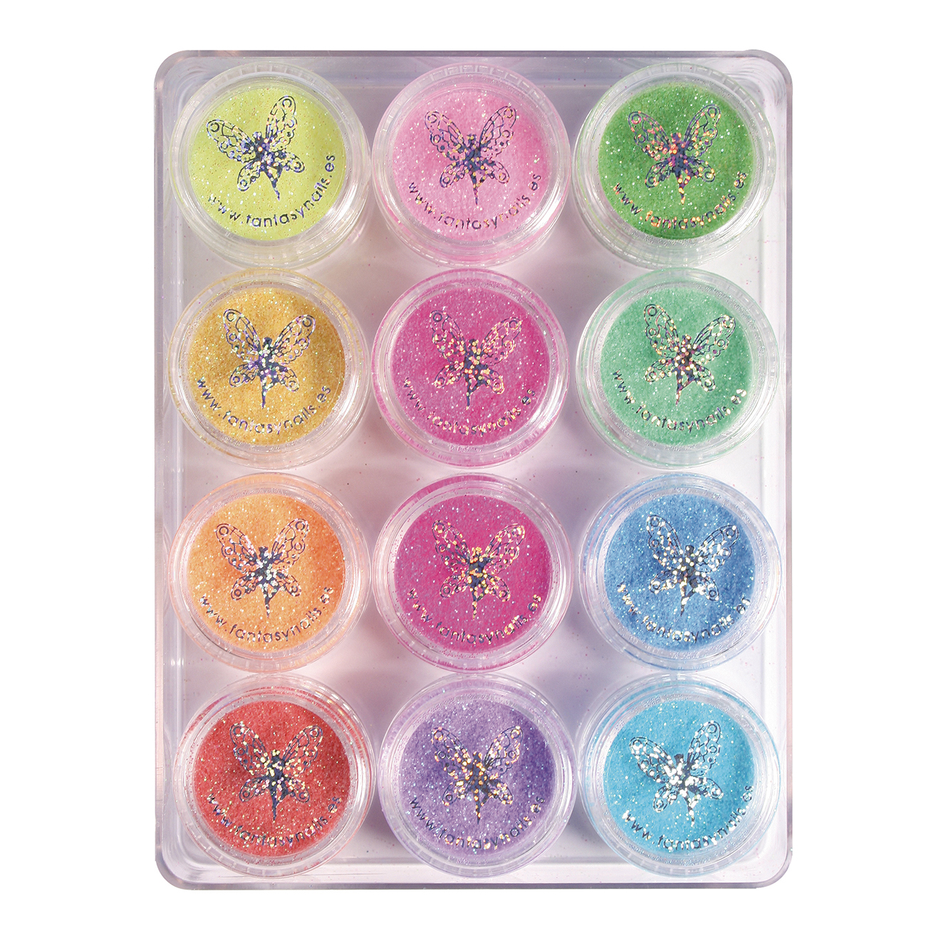 Glitter Kit of 12 colors - Pastel