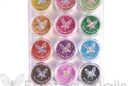 Glitter Kit of 12 colors - Metallics