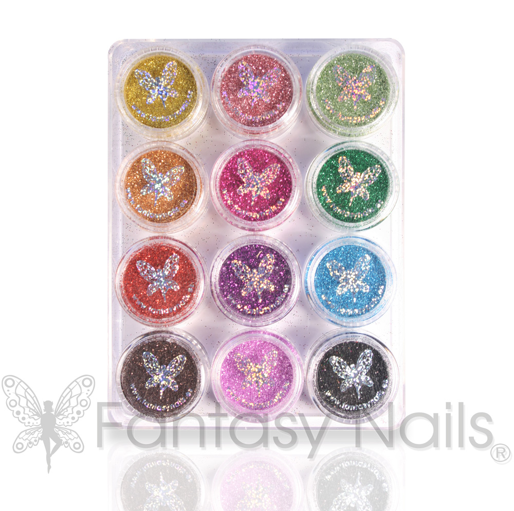 Glitter Kit of 12 colors - Metallics