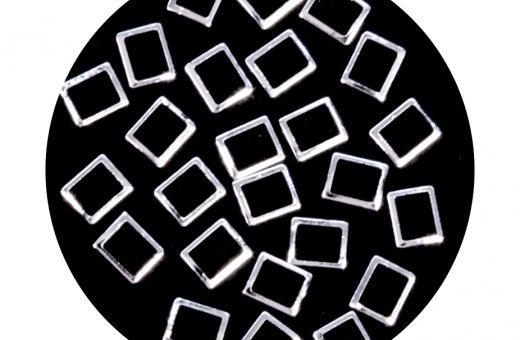 Metallic Forms Carré - Silver - 25 pcs