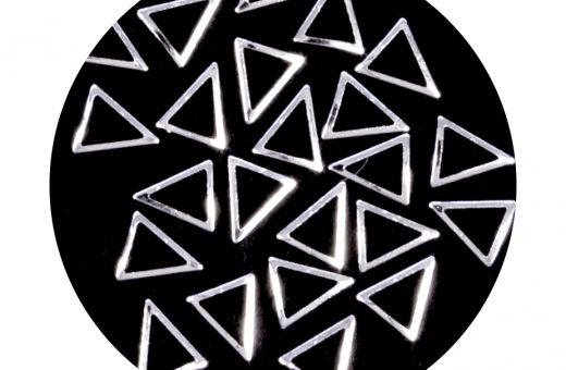 Metallic Forms Triangle - Silver - 25 pcs
