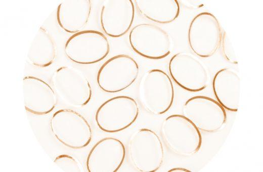 Metallic Forms Oval - Gold - 25 pcs