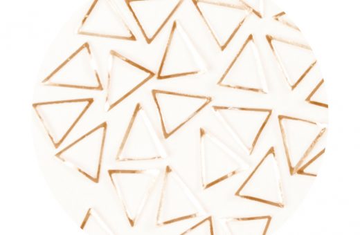 Metallic Forms Triangle - Gold - 25 pcs