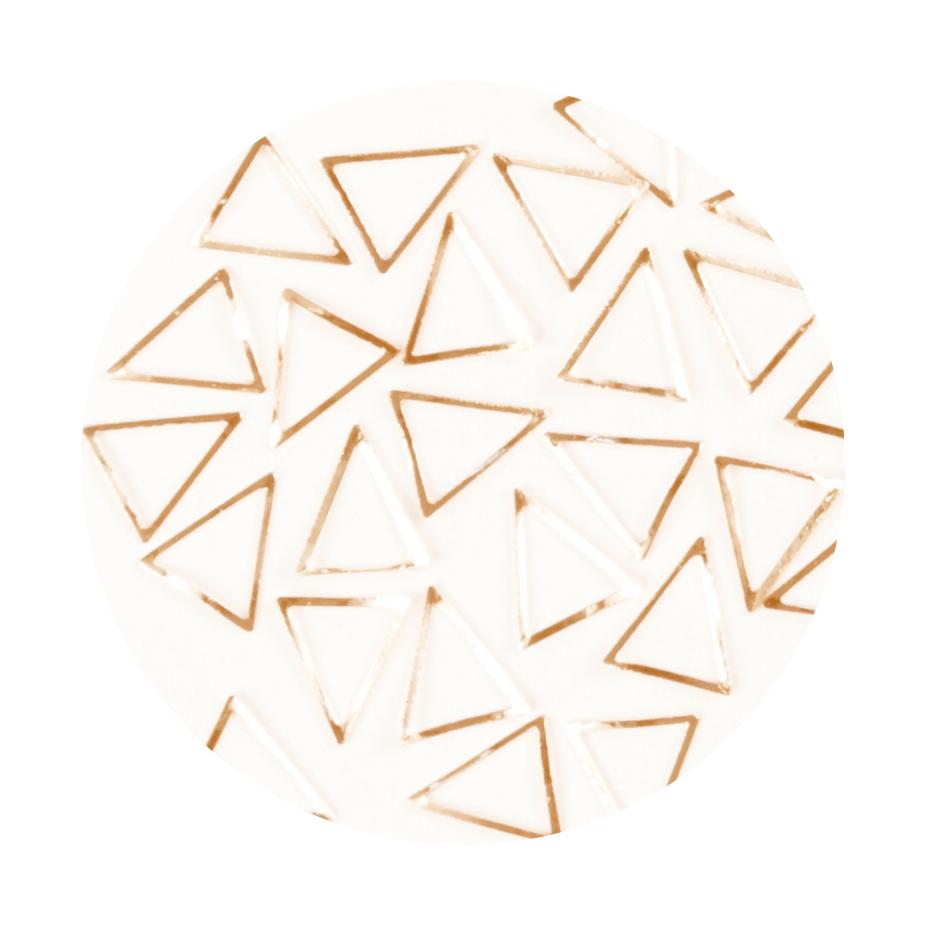 Metallic Forms Triangle - Gold - 25 pcs