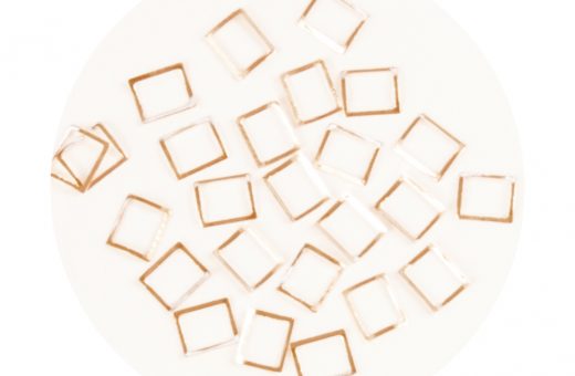 Metallic Forms Carré - Gold - 25 pcs