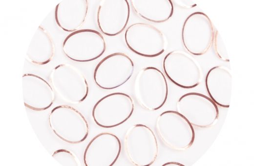 Metallic Forms Oval - Rose Gold - 25 pcs