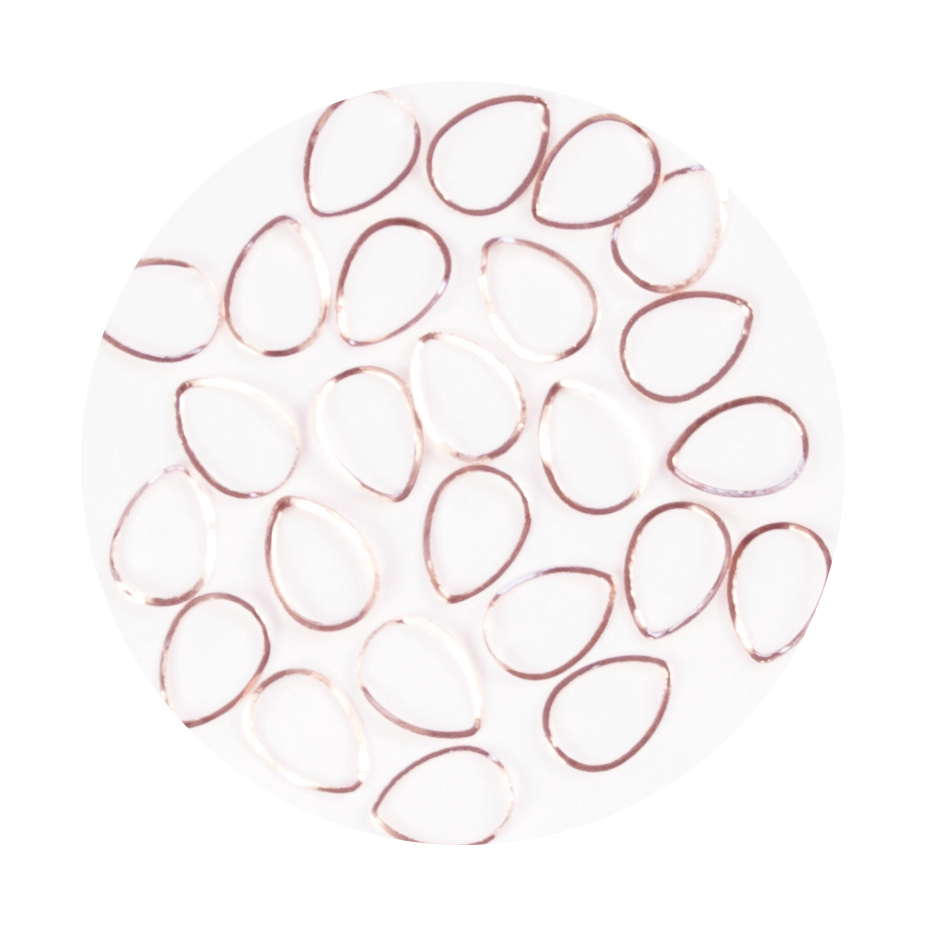 Metallic Forms Goutte - Rose Gold - 25 pcs