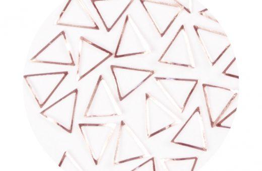 Metallic Forms Triangle - Rose Gold - 25 pcs