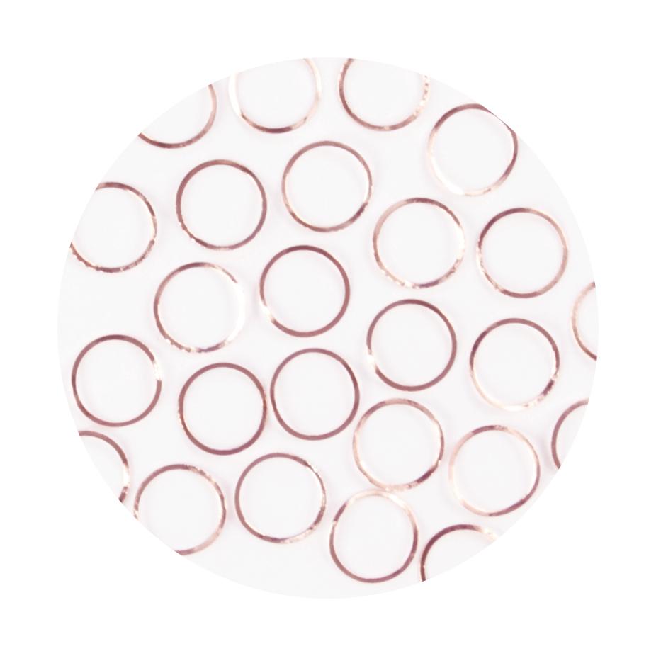 Metallic Forms Cercle - Rose Gold - 25 pcs