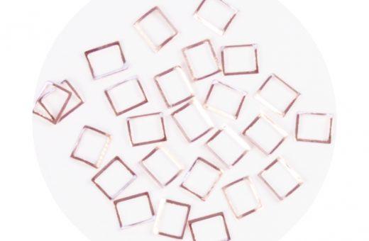 Metallic Forms Carré - Rose Gold - 25 pcs