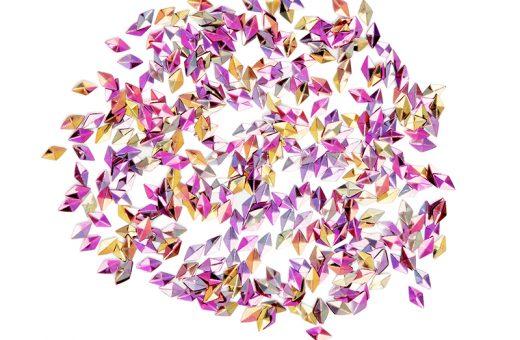 Met. 3D Losange - PINK / GOLD