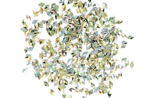Met. 3D Losange - LIME / GOLD