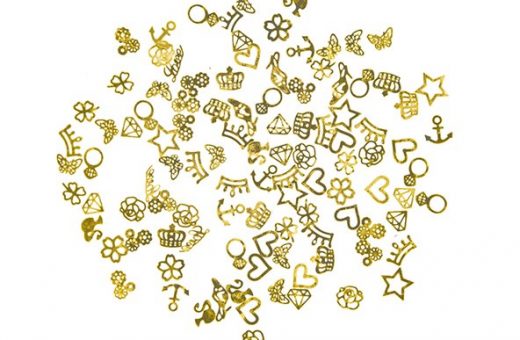 Flat Metal Gold LOVE